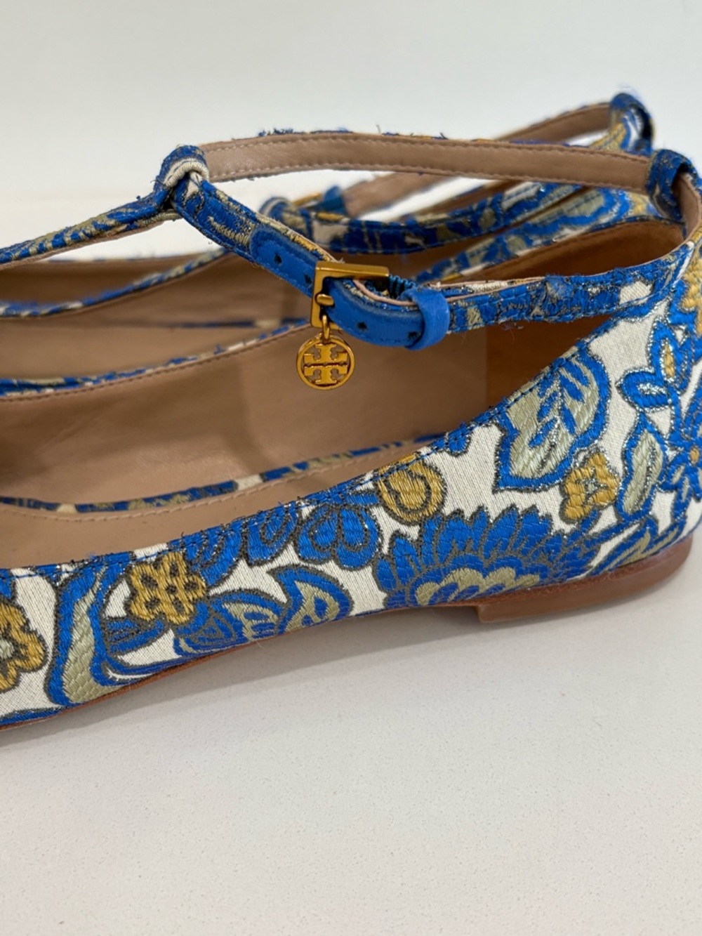 Tory Burch Silk Brocade Mary Jane Flats – Size 8.5 ✨ - Picture 9 of 16